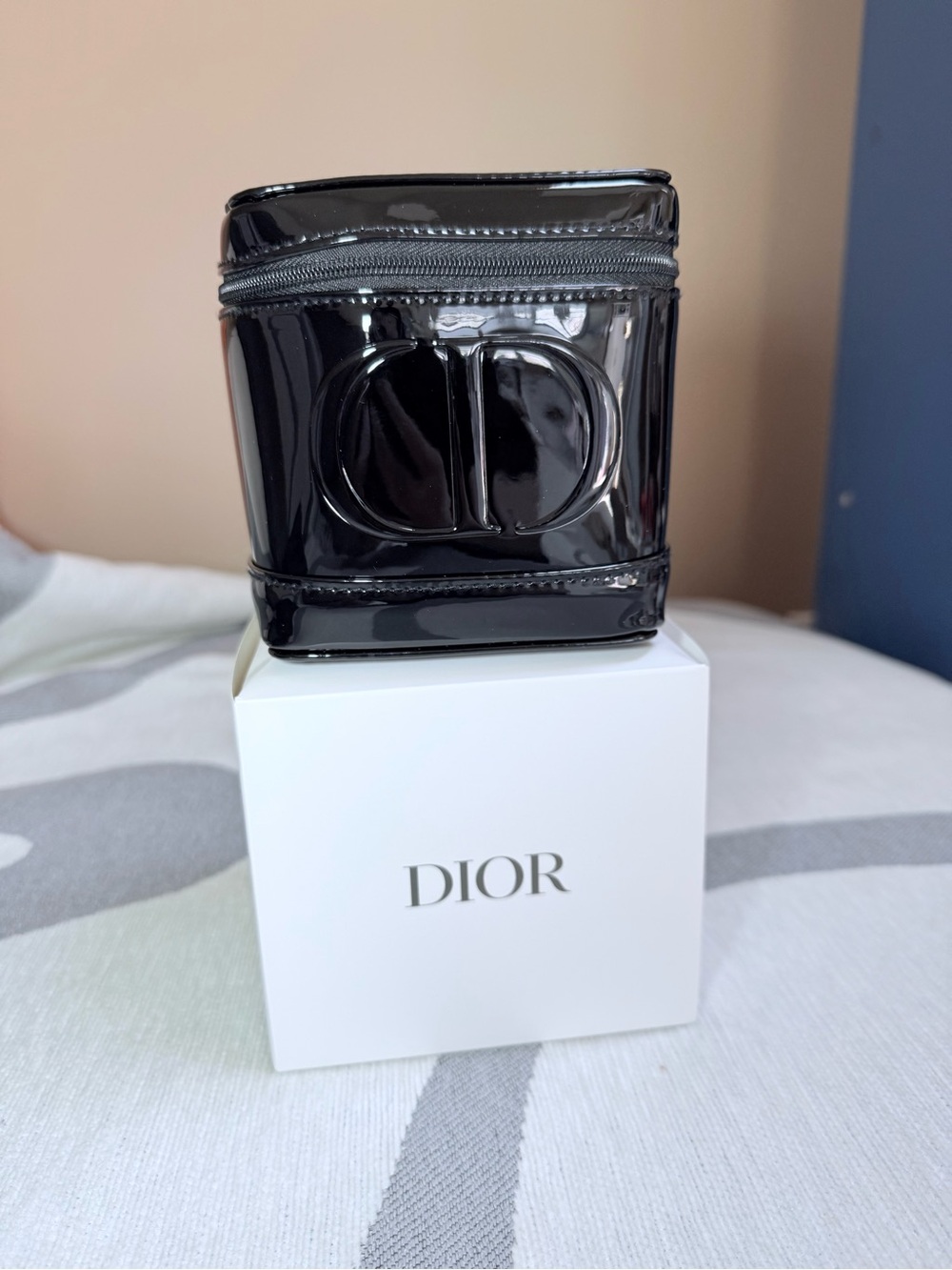 Dior Black Top Handle Cosmetic bag - Picture 2 of 8